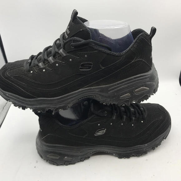Skechers D'Lites Memory Foam Wide Fit Black Athletic Shoes Women’s Size 9.5 - Picture 6 of 10